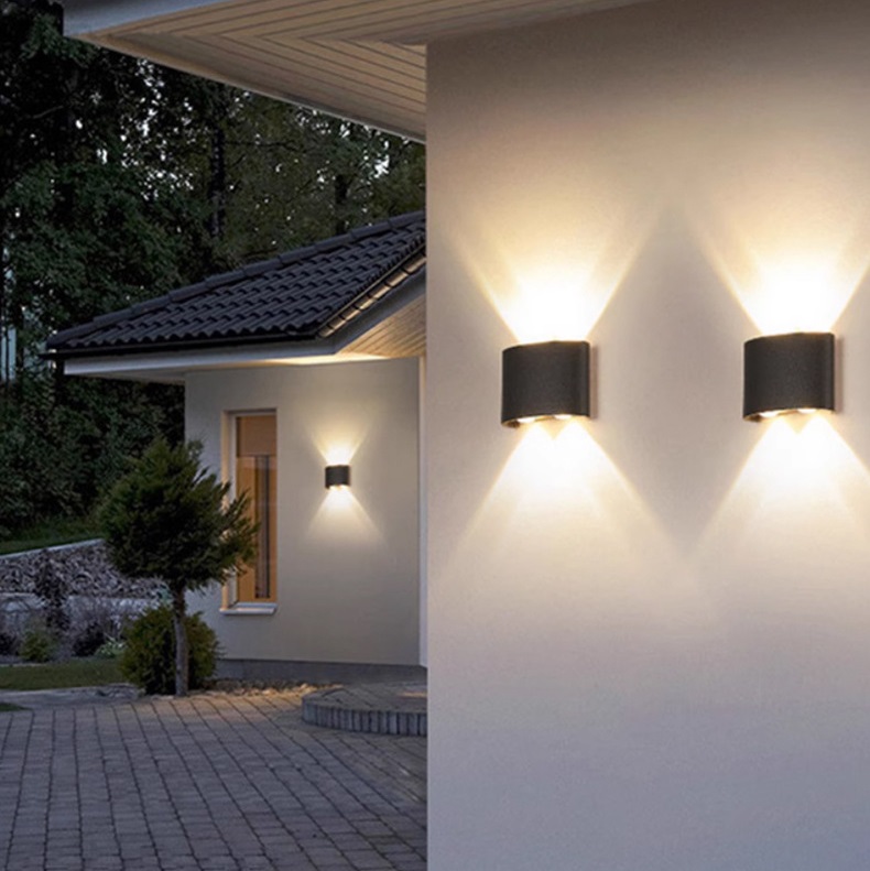 светильники фасадные двухсторонние в интерьере