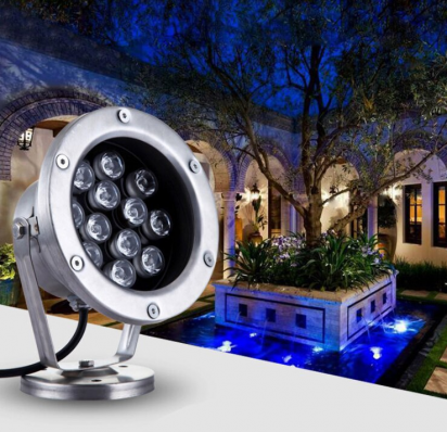 Подводный светодиодный прожектор SP12W AC12V RGB+RF