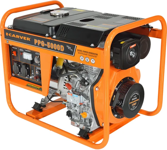 Генератор CARVER PPG - 5000D дизель