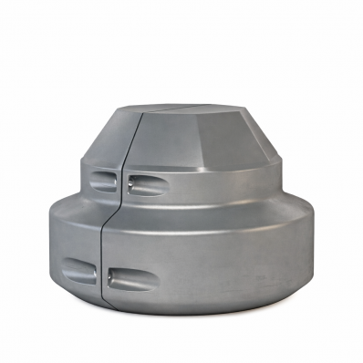 Цоколь для опор освещения стеклопластиковый восьмигранный №2 D395-580_H560_F800