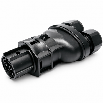 Сплиттер, промышленный розеточный разъем для монтажа на кабель РР-Сп-32-03-230-К