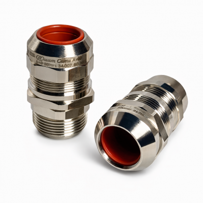 Ввод кабельный из никелированной латуни Л1