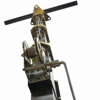 Мачта с лебедкой телескопическая 5м на треноге с мощным прожектором 400 Вт