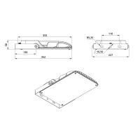 Мачта переносная телескопическая облегченная 4,5 м. с прожектором 120Вт.