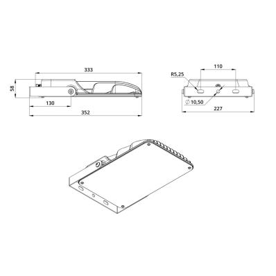 Мачта переносная телескопическая облегченная 4,5 м. с прожектором 120Вт.