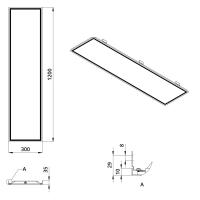 Ofis Komfort 18 CRI90  Опал 1200х300х35мм Clip-In