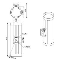 Двунаправленный архитектурный прожектор для акцентной подсветки 30 ВТ