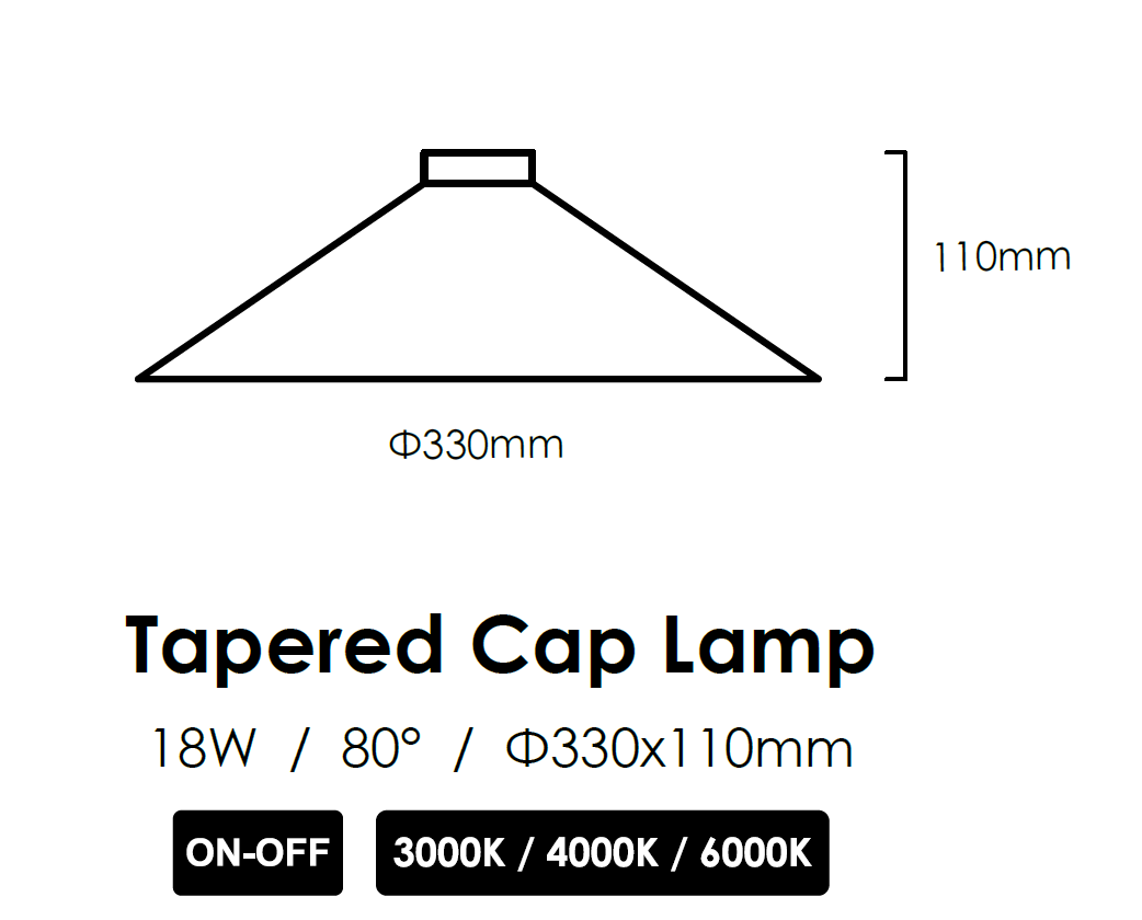 Светильник Tapered Cap Lamp