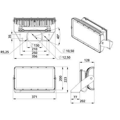 Прожектор RGBW DMX